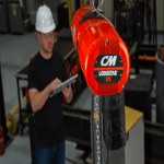Image of Man Standing Behind CM Hoist