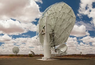 Image of Radio Telescopes in South African Karoo semi-desert
