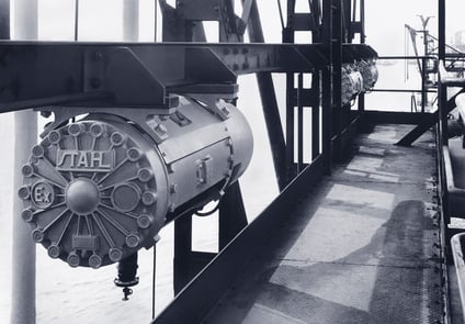 Black and White Image of Explosion Protection