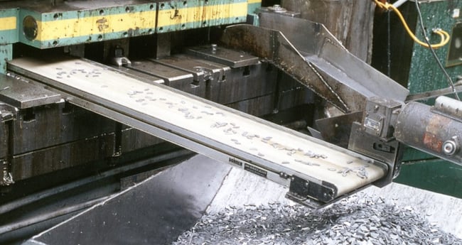 Image of conveyor moving components/parts
