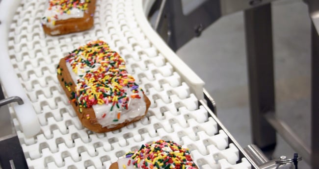 Image of Conveyor moving food down line