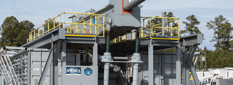 Image of Duff-Norton Screw Jacks Lift U.S. Navy's Electromagnetic Railgun 