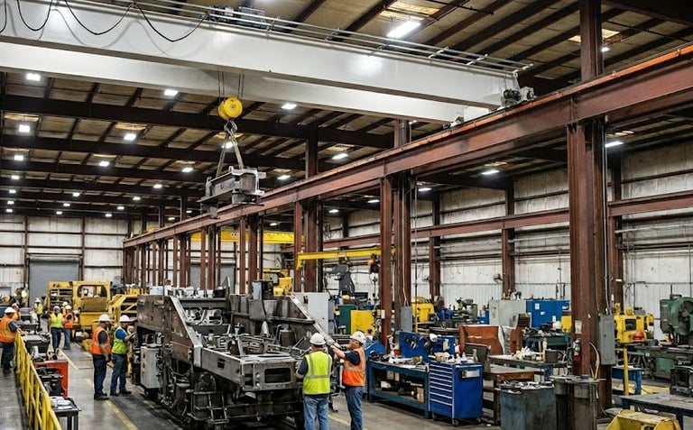 heavy machinery manufcturing plant