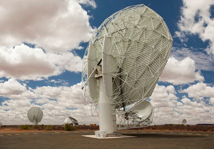 Image of Radio Telescopes in South African Karoo semi-desert