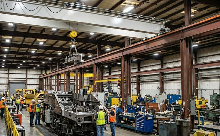 heavy machinery manufcturing plant