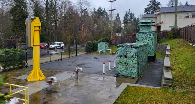 wastewater treatment facility exterior